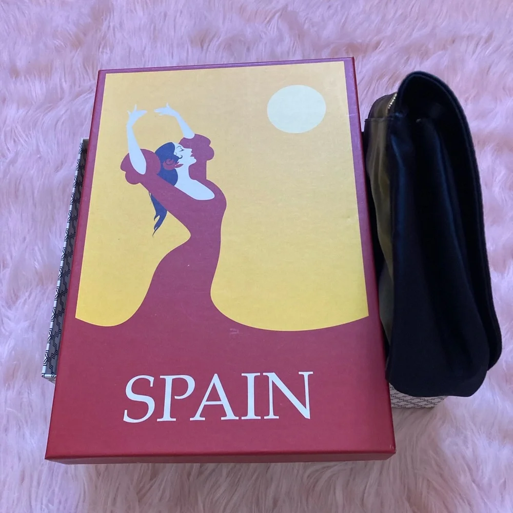 Stuart Weitzman Vintage Black Satin Purse - Picture 10 of 11